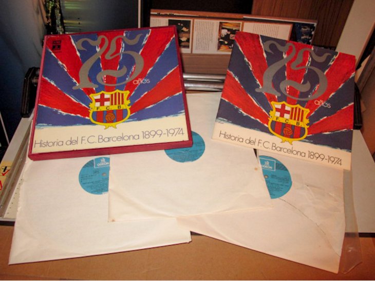 Coleccion de discos de la Historia del F.C Barcelona. Coleccionable