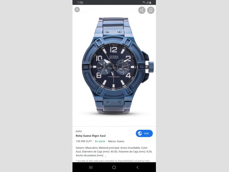 Vendo reloj pulsera hombre GUESS 