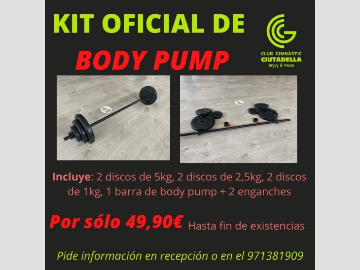 Kit oficial de material de Body Pump
