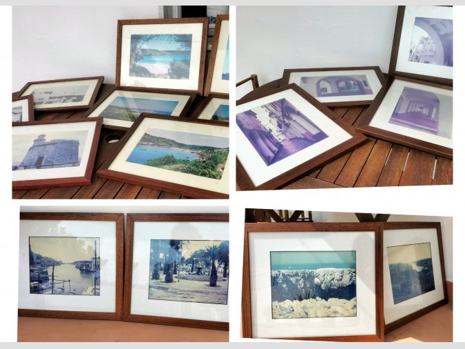 Marcs de llenya i vidre. Varies mides.