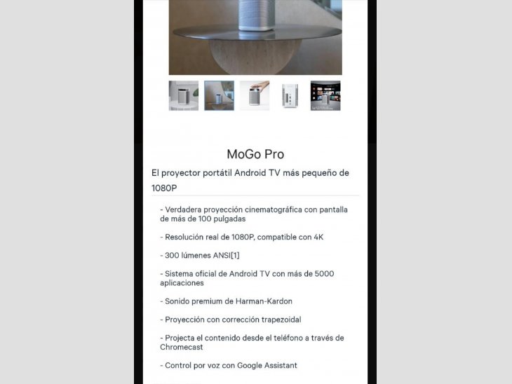 Proyector portàtil android TV 1080 + Pantalla mural eléctrica 3