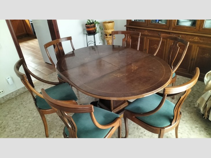 Mesa comedor madera. Extensible. 2