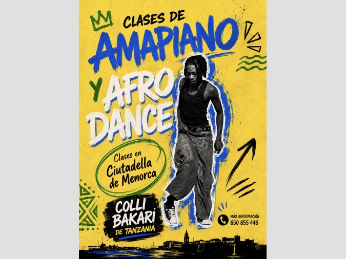 Clases de baile Afro Dance y Amapiano en Ciutadella