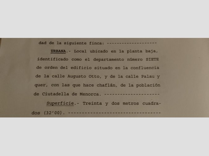 Cochera a pie de calle