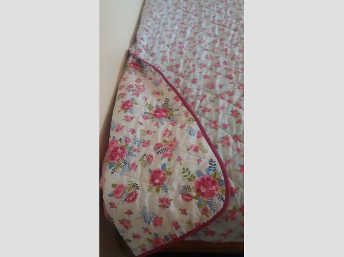 Colcha reversible acolchada